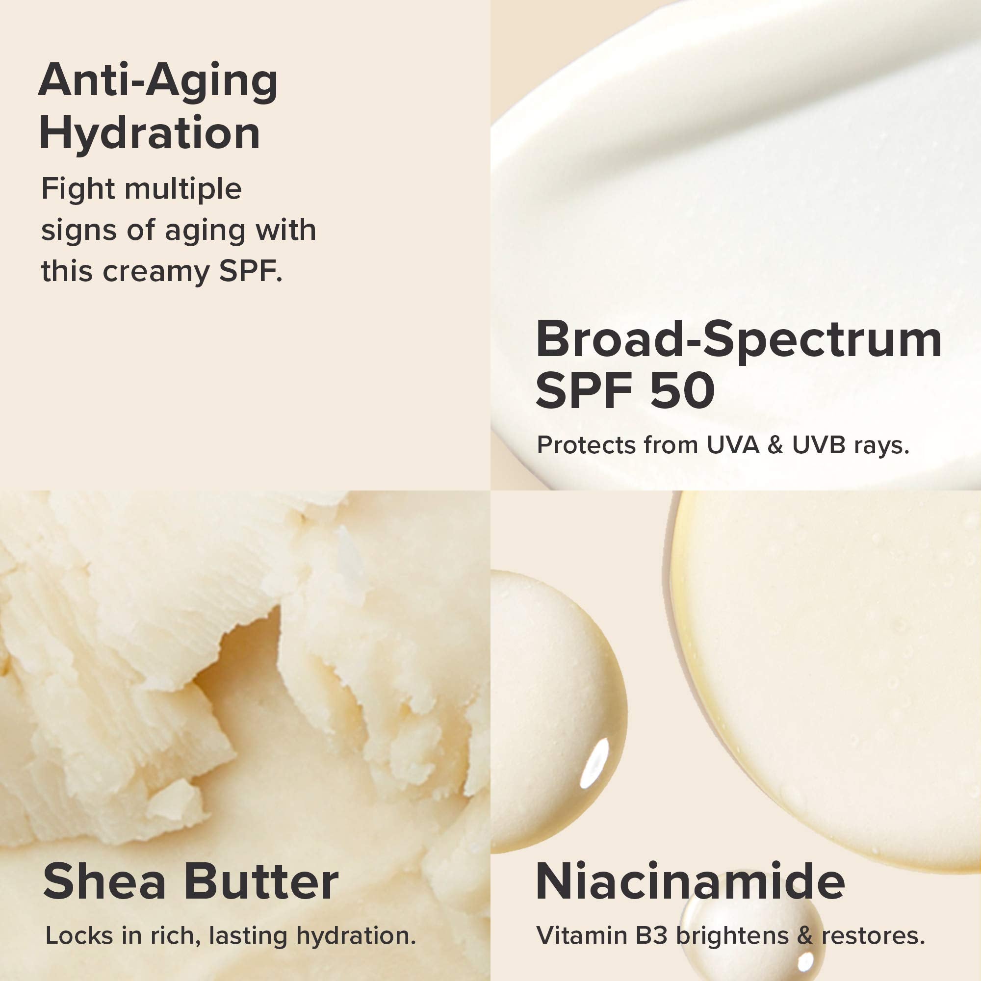 Textura cremosa de Paula's Choice RESIST Restoring Crema SPF50 para rostro.