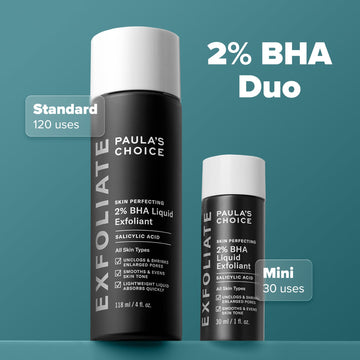 Paula's Choice Skin Perfecting 2% BHA, rutina diaria para cuidado de poros y tono.