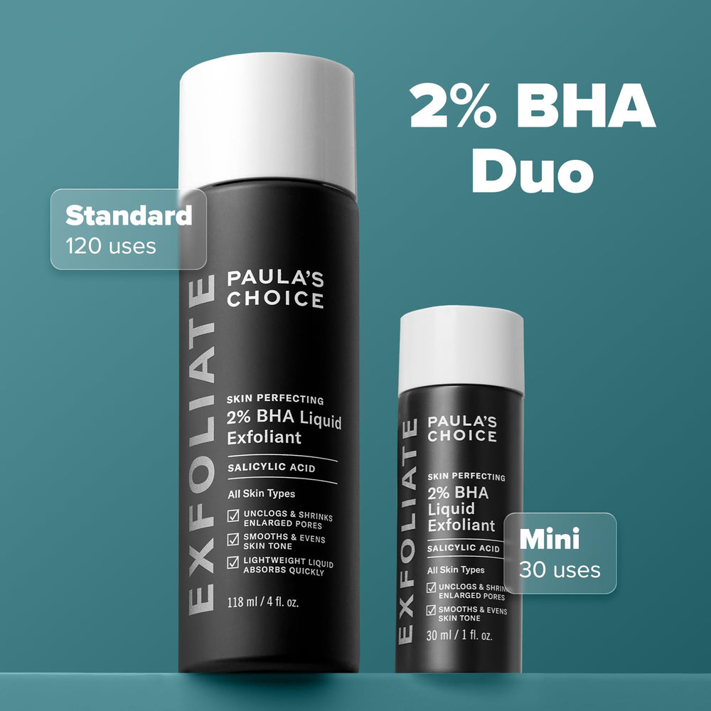 Paula's Choice Skin Perfecting 2% BHA, rutina diaria para cuidado de poros y tono.