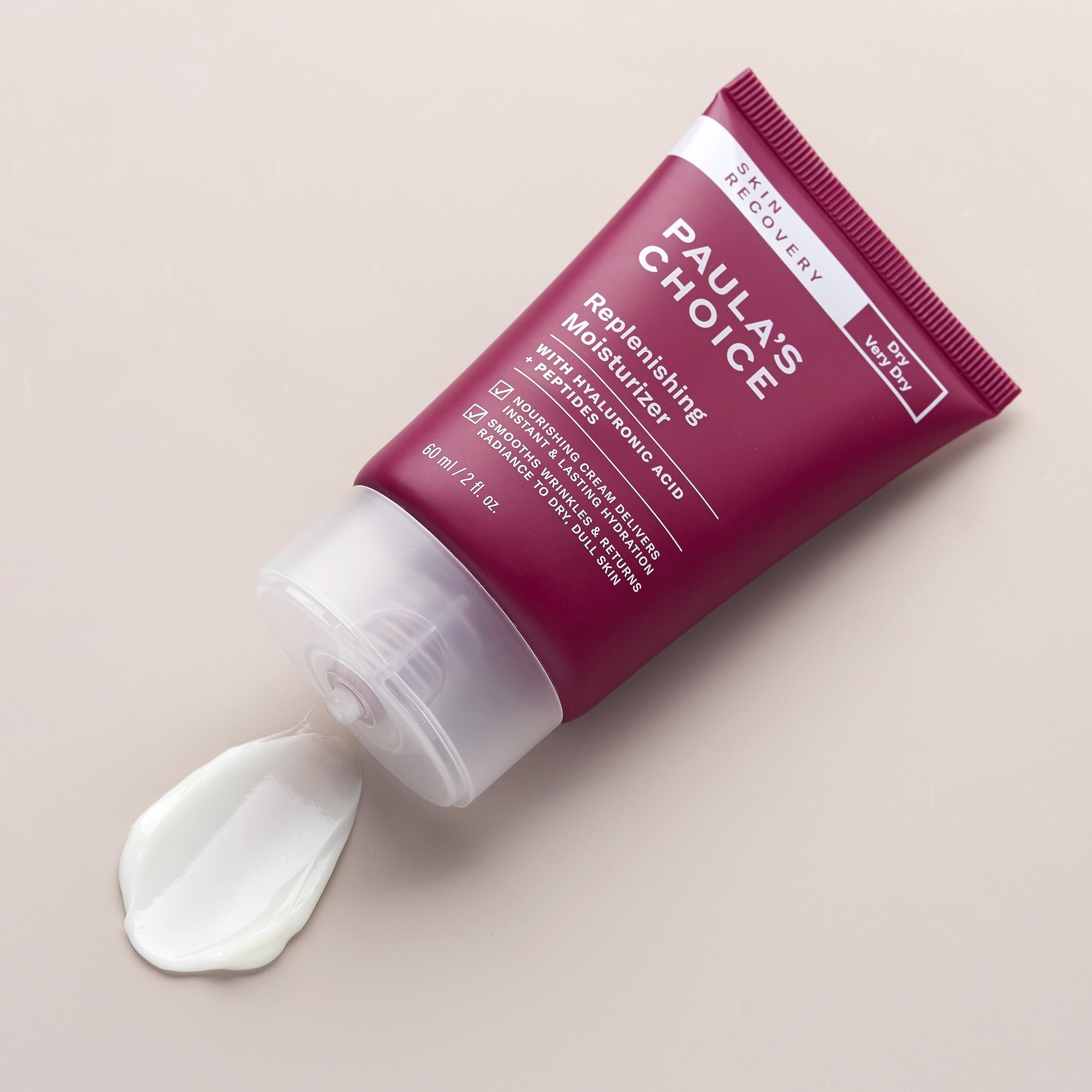 Paola's Choice Skin Recovery textura cremosa, suave y fácil de aplicar.
