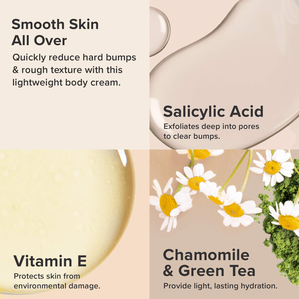 Paula's Choice Weightless Body Treatment ingredients green tea and chamomile for hydration
