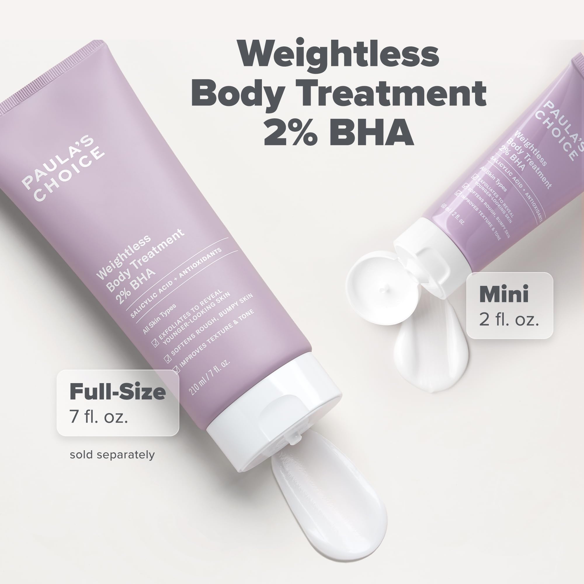 Paula's Choice Weightless Body Treatment recyclable packaging emphasizes sustainability