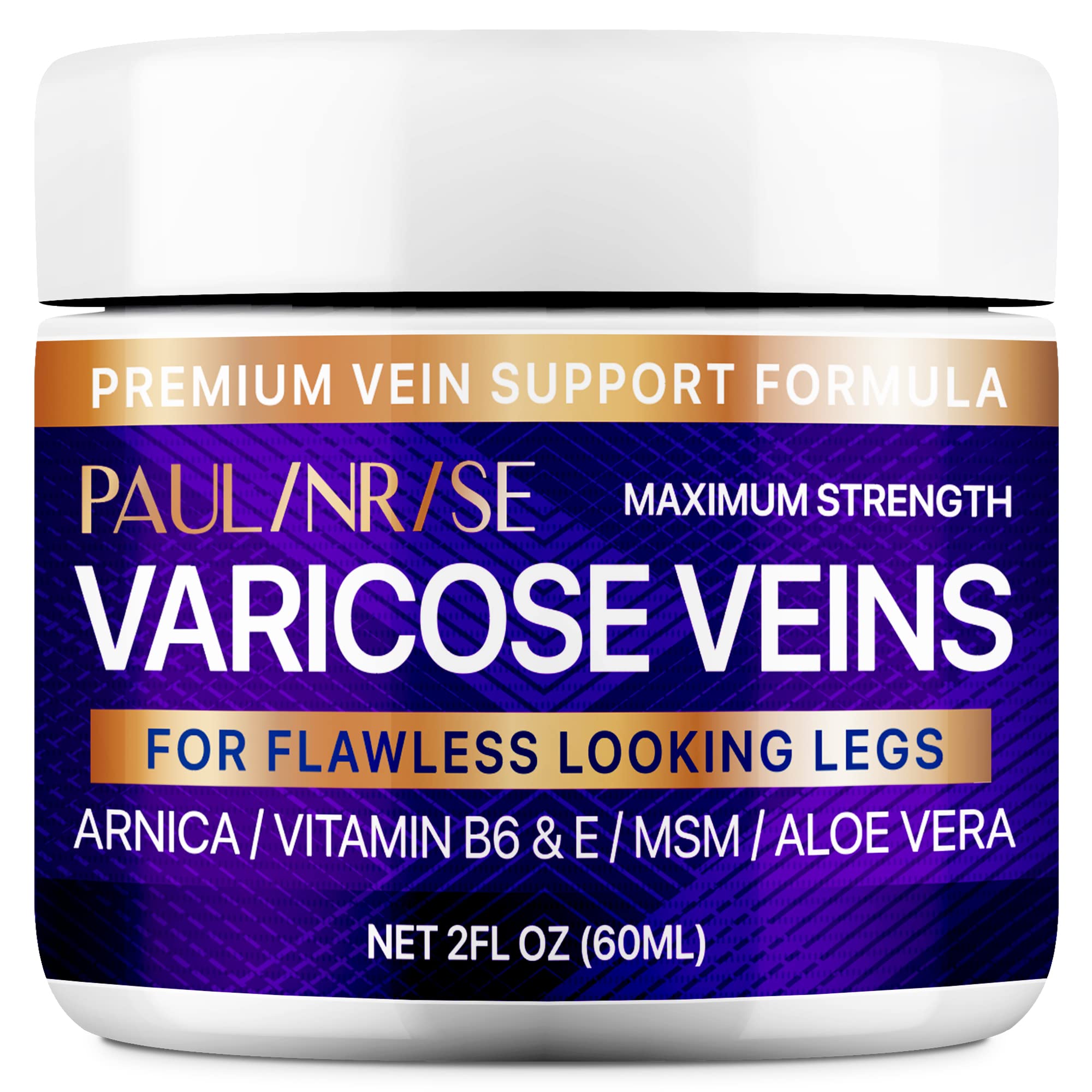 PAULINRISE crema para venas varicosas en piernas, mejora la circulación y apariencia.