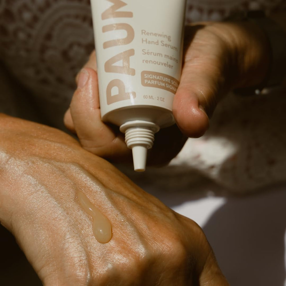 PAUME suero renovador para manos, uso diario recomendado.