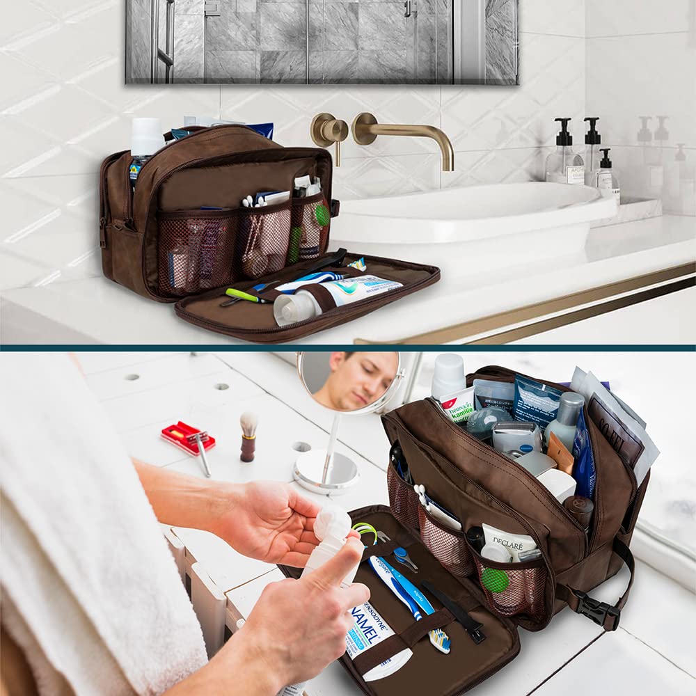 Neceser PAVILIA de dimensiones espaciosas para kits de higiene