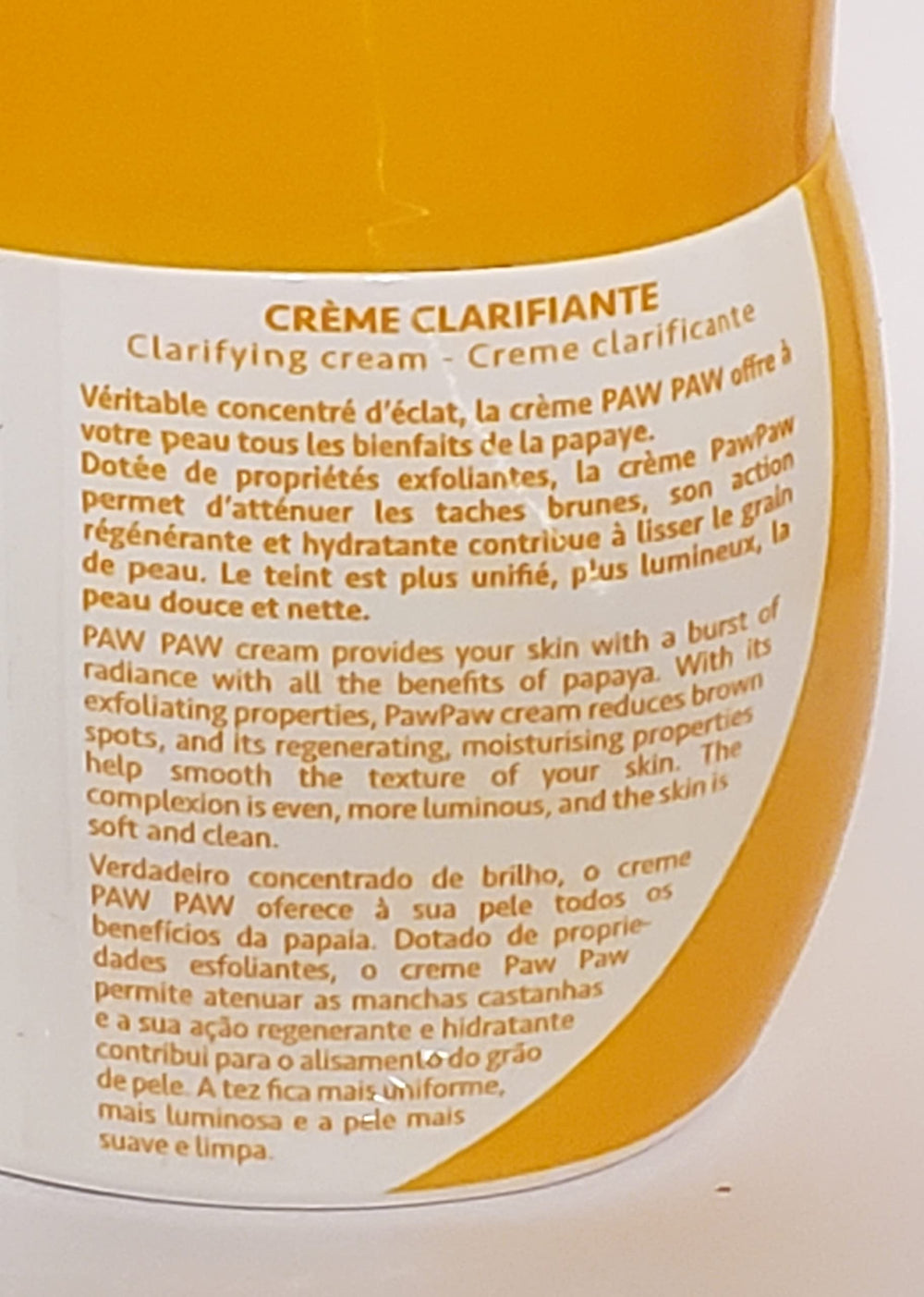 Paw Paw conjunto corporal clarificante, aplicación fácil para rutina de cuidado cotidiana