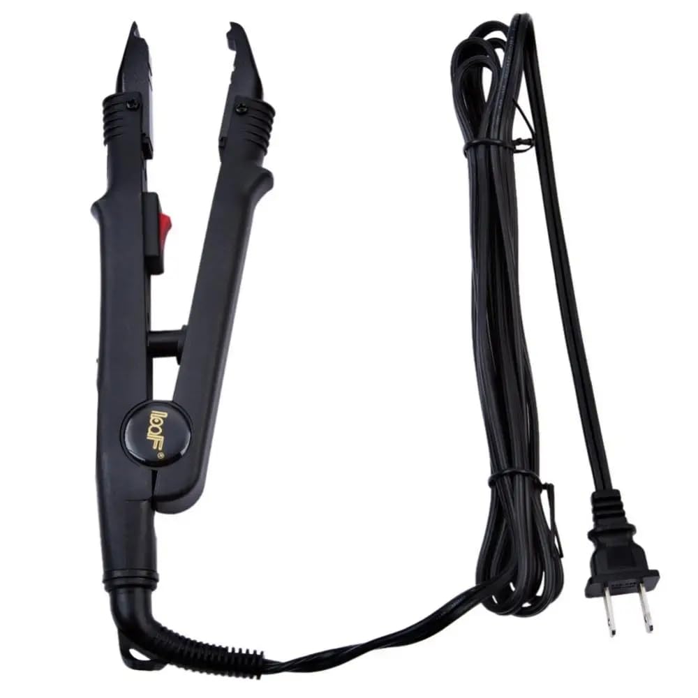 PAWACA herramienta para extensiones de pelo en mano, práctica para salón profesional.