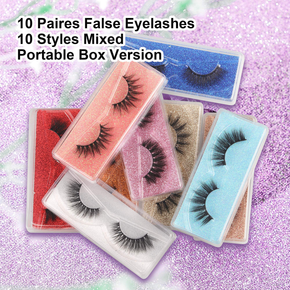 pawotence caja glitter portátil pestañas: organiza y luce elegante al guardar