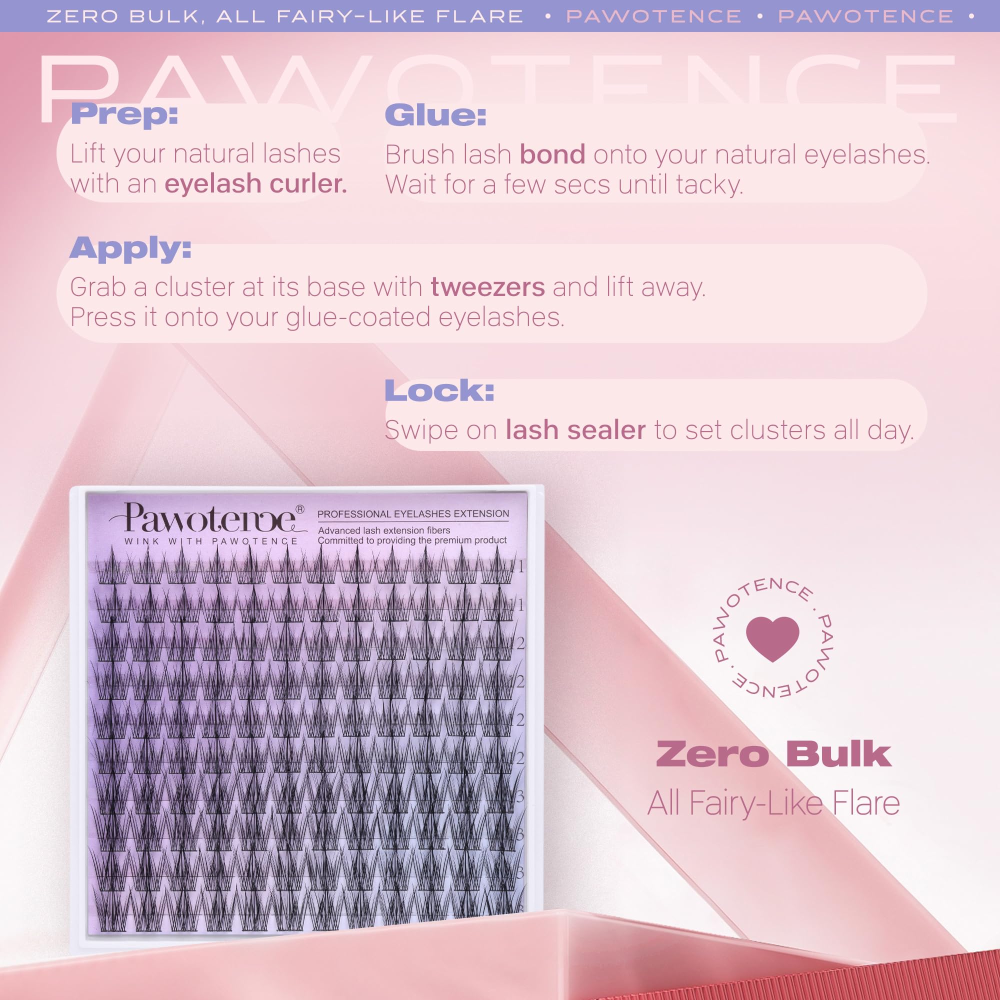 Pawotence volumen personalizado para ojos definidos y llamativos.