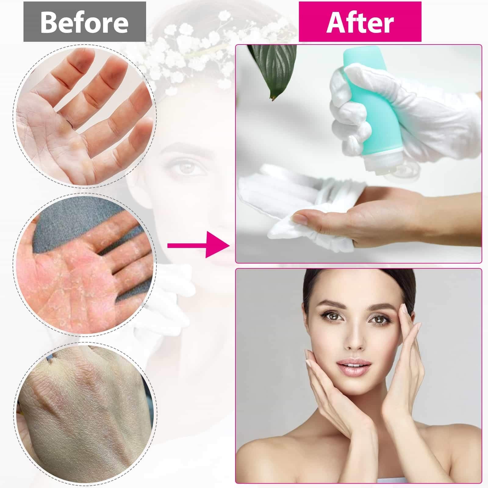 Guantes Paxcoo de algodón blancos, protección suave para la piel en tareas diarias.