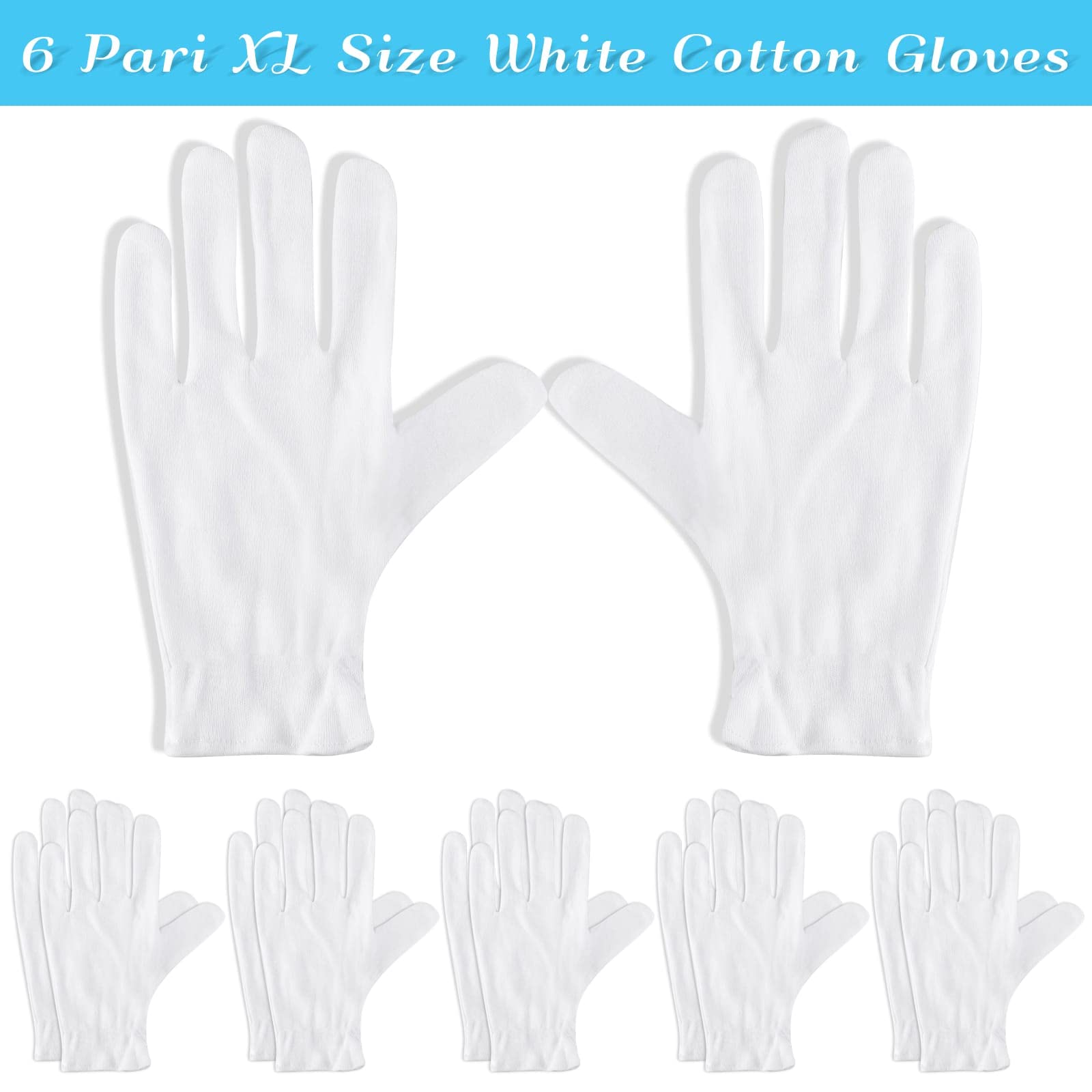 Guantes Paxcoo XL para uso nocturno y cuidado de la piel