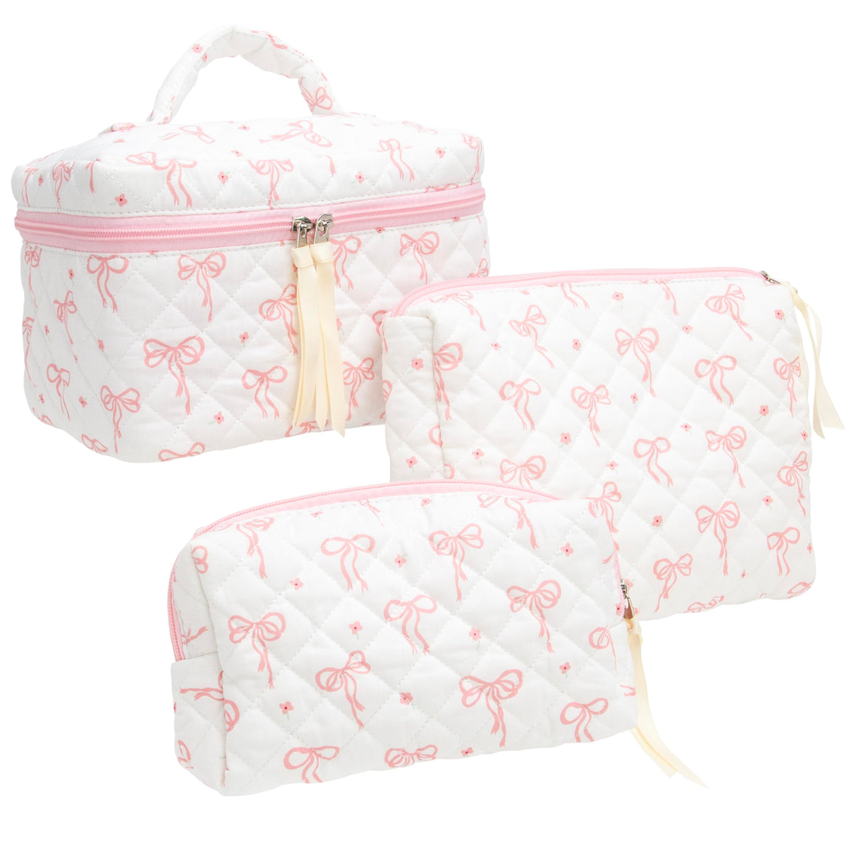PAZIMIIK bolso maquillaje grande para viaje, organiza cosméticos con estilo.