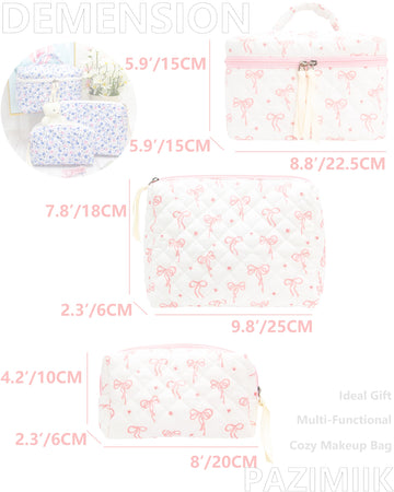 PAZIMIIK bolso maquillaje pequeño para viaje, ideal para retoques.