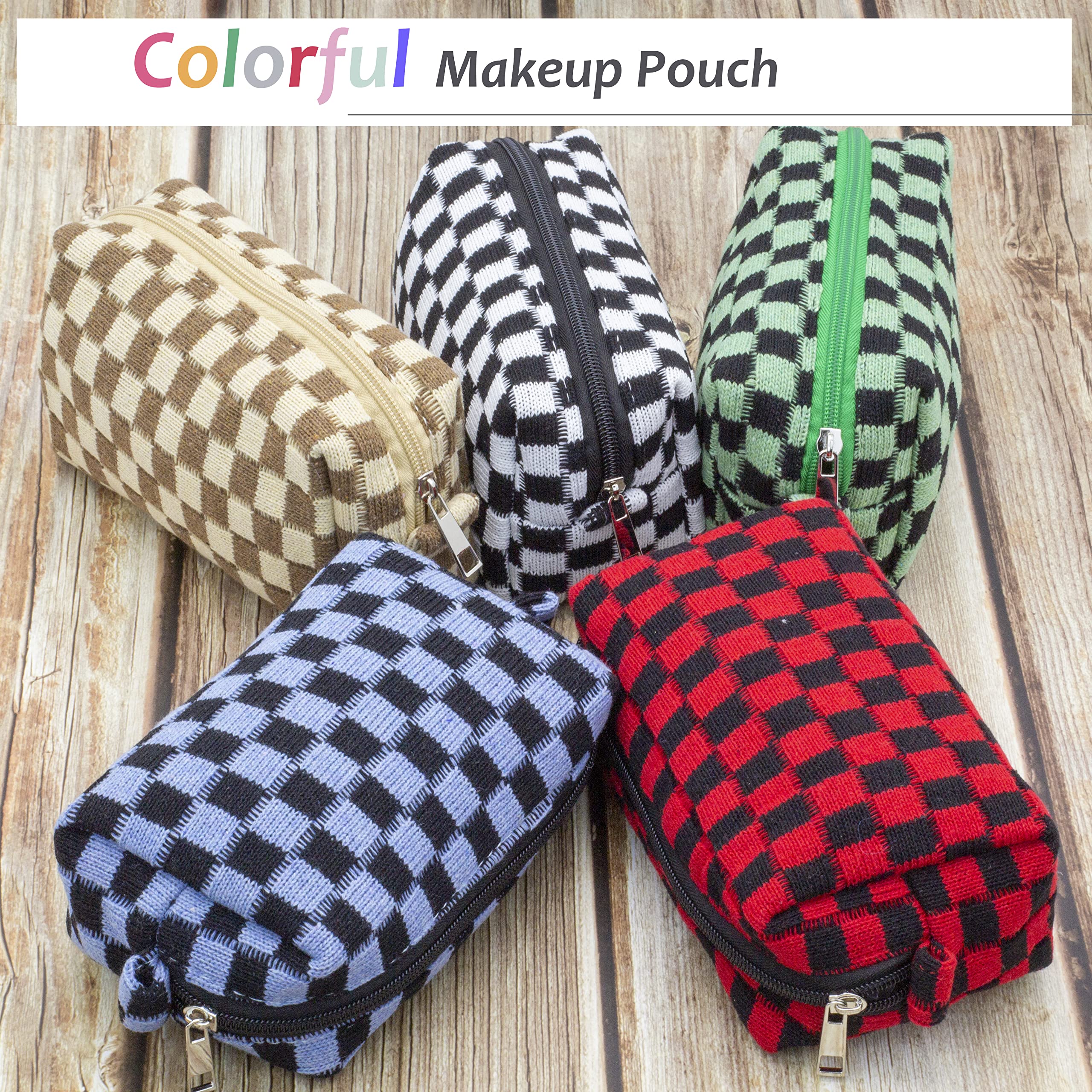 PAZIMIIK bolsa de maquillaje compacta ideal para bolso o maleta en viajes.