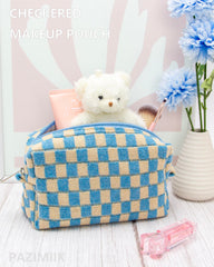 PAZIMIIK bolso maquillaje cierre metálico, acabado chic y seguro para tus productos.