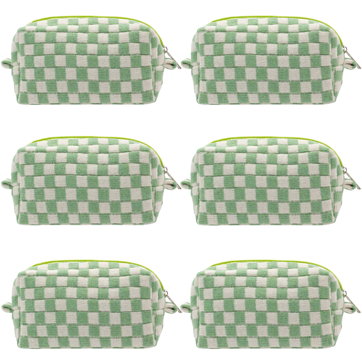 PAZIMIIK bolso maquillaje cuadros verde portatil facilita acceso durante viajes