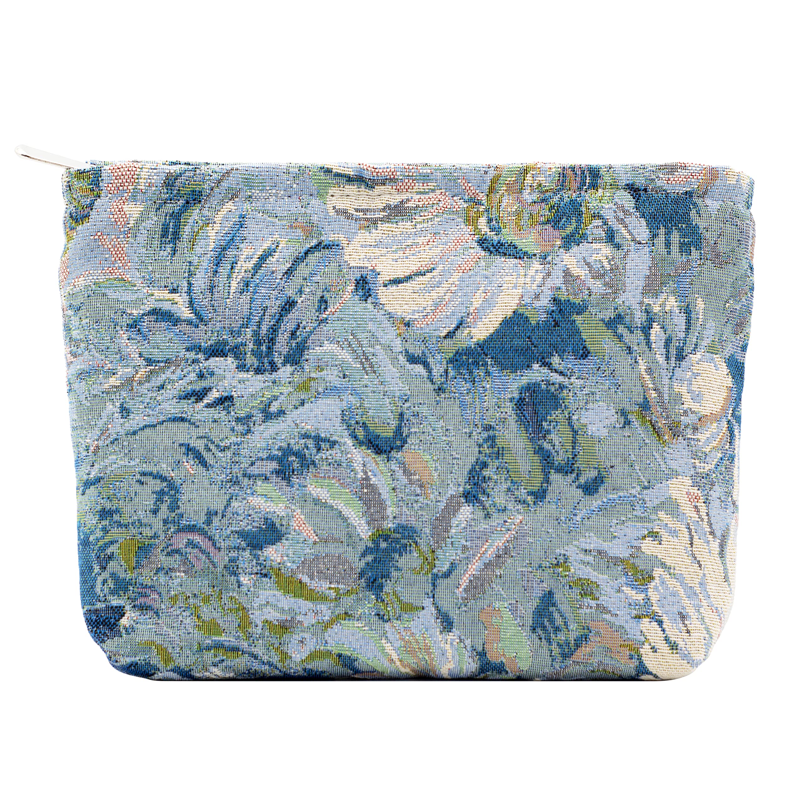 PAZIMIIK bolso maquillaje con diseño flor azul para viajar con estilo