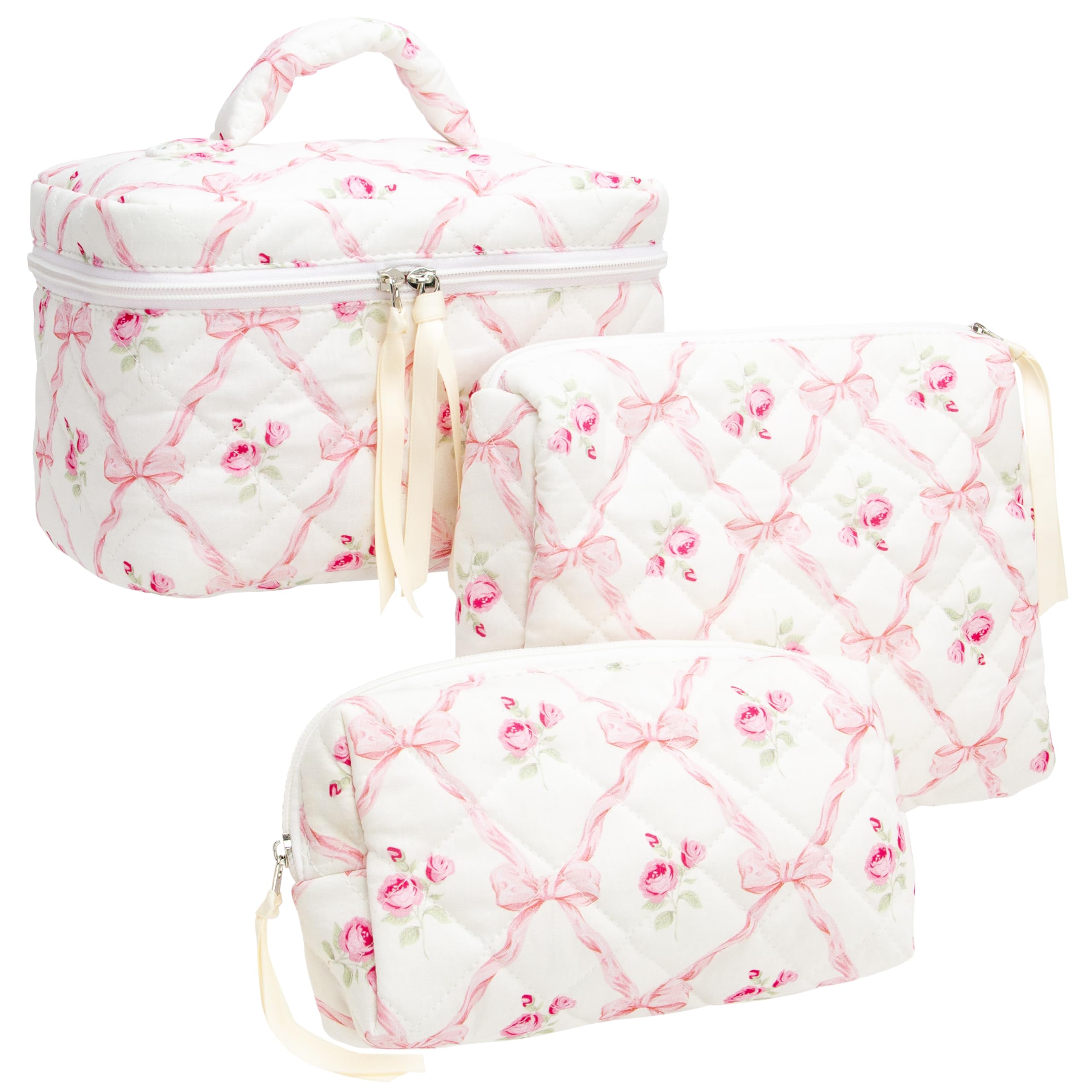 PAZIMIIK bolso maquillaje exterior acolchado para viaje organizado.