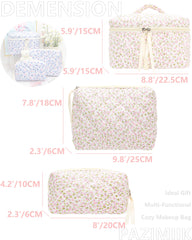 PAZIMIIK bolsa maquillaje con bolsillo de malla para brochas y labiales.