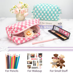 PAZIMIIK bolso maquillaje compartimento único para organizar productos.