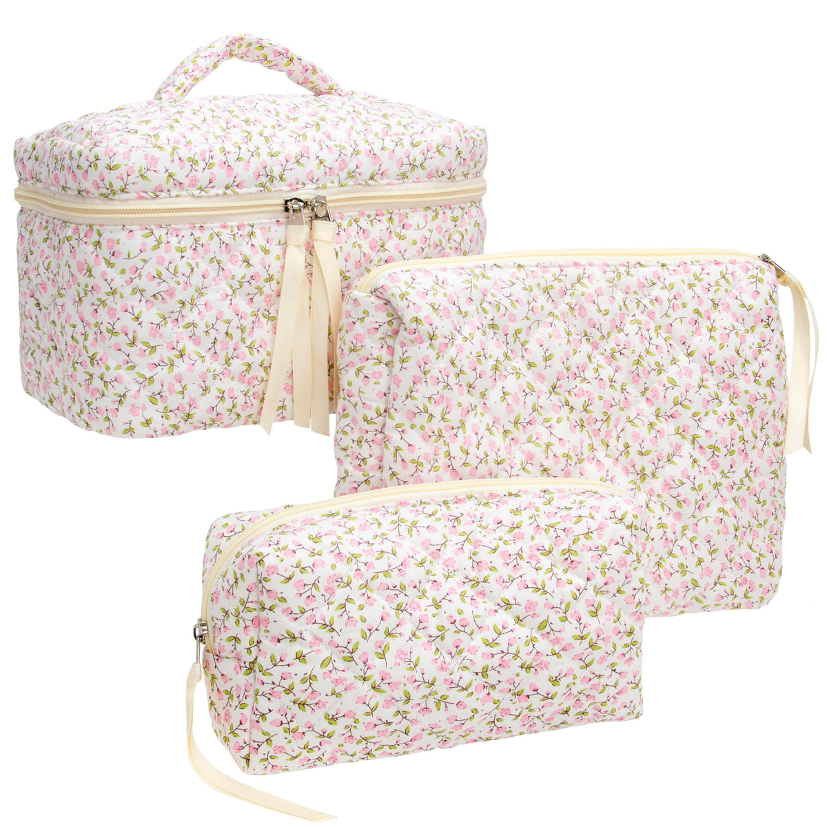 PAZIMIIK bolsa maquillaje exterior acolchado grande, ideal para mantener productos al alcance.