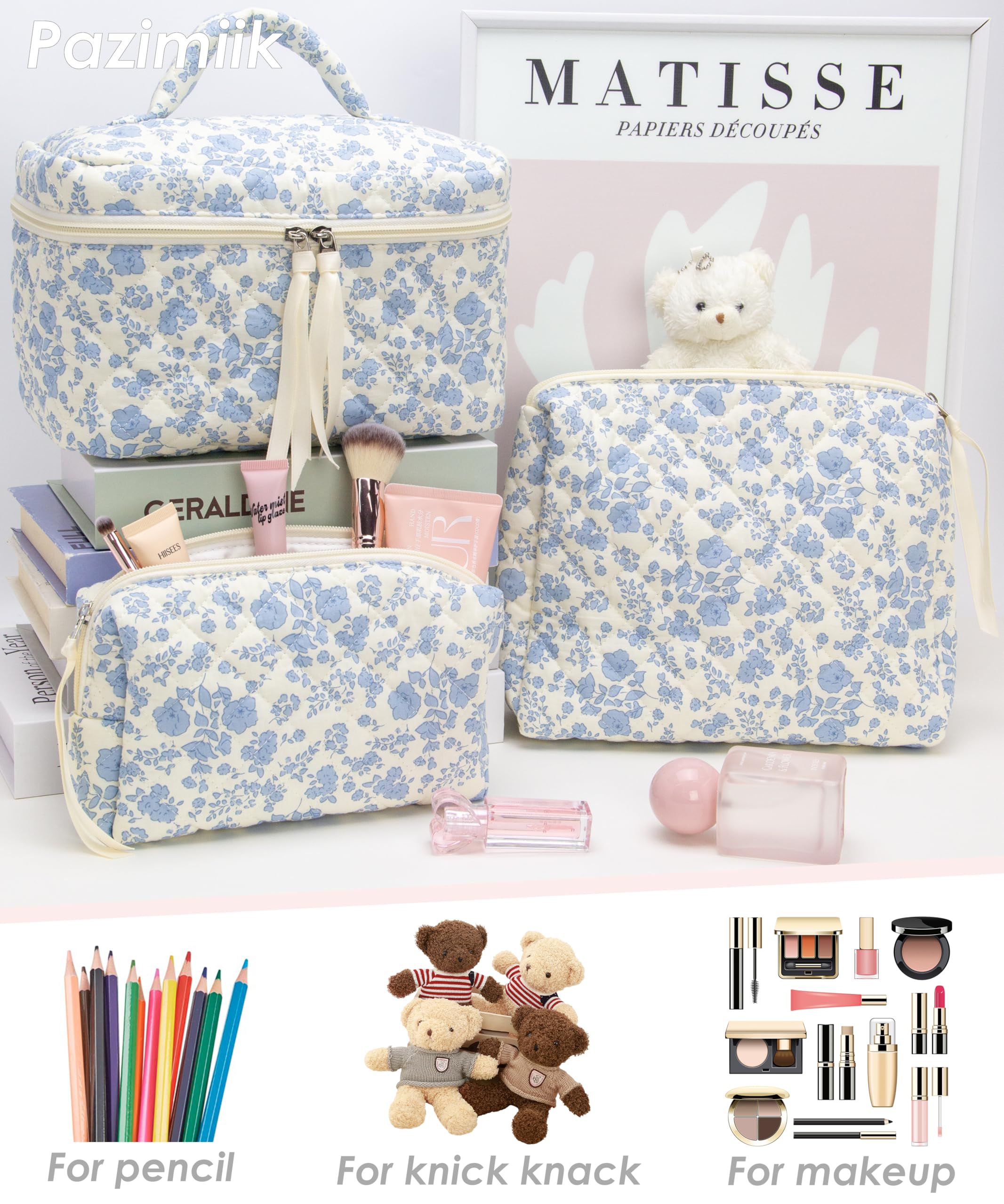 PAZIMIIK portátil y ligera, perfecta para llevar maquillaje básico en la mochila