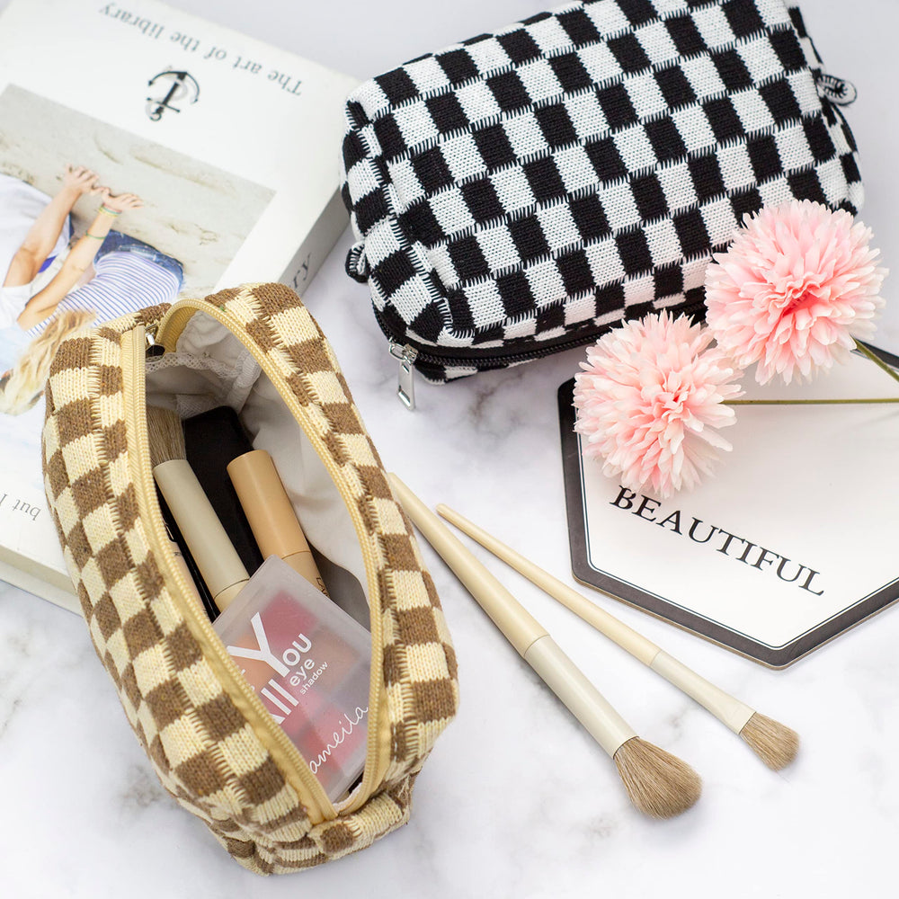 PAZIMIIK bolsa maquillaje portátil para bolso, organización fácil en viaje