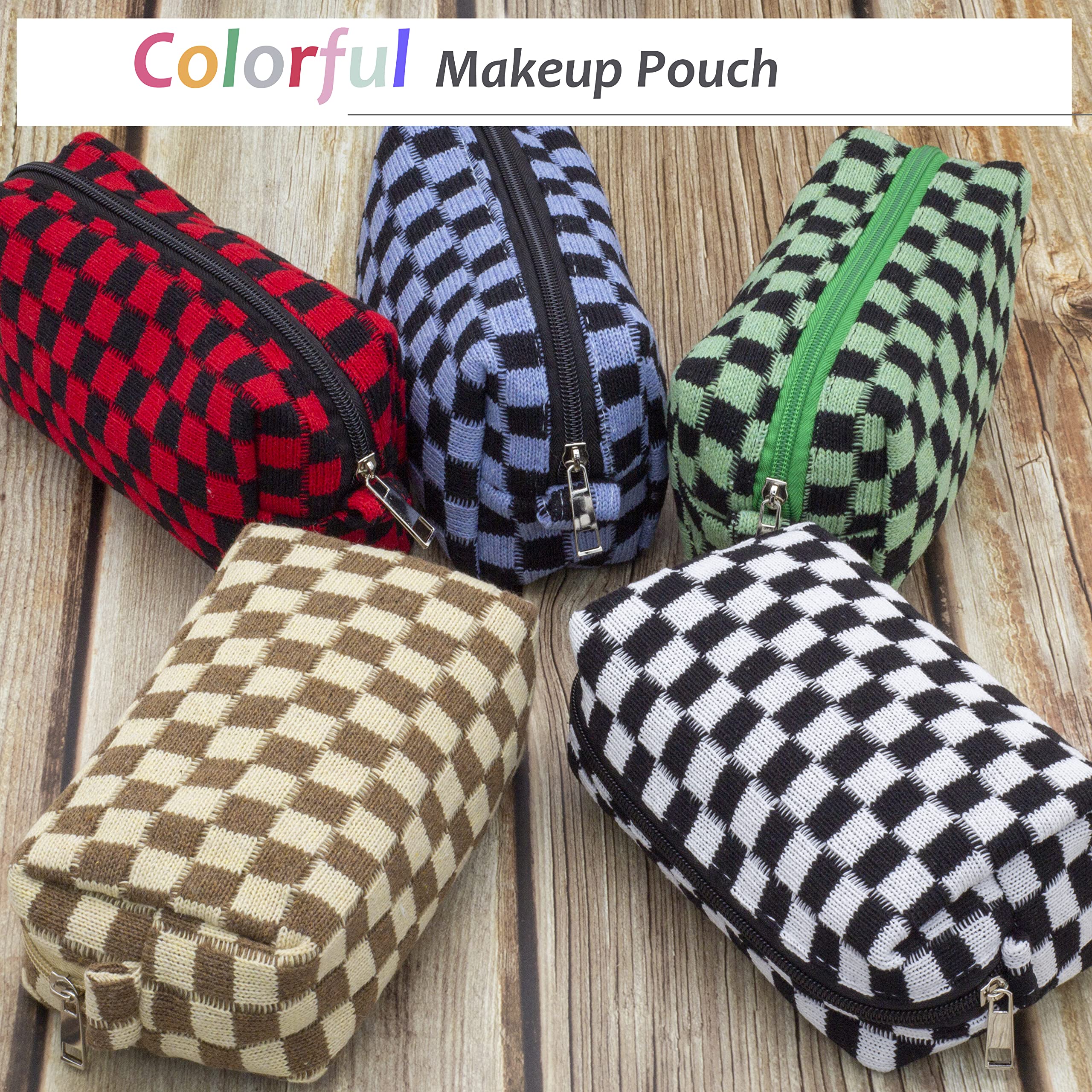 PAZIMIIK bolsa maquillaje viaje compacto, encaja en bolso o maleta