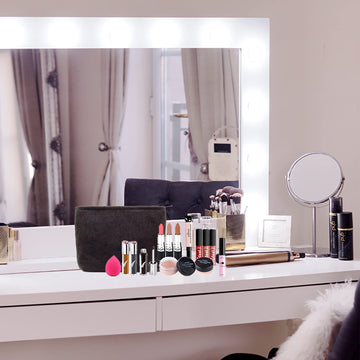 PAZIMIIK bolsa para maquillaje y accesorios de viaje en pana