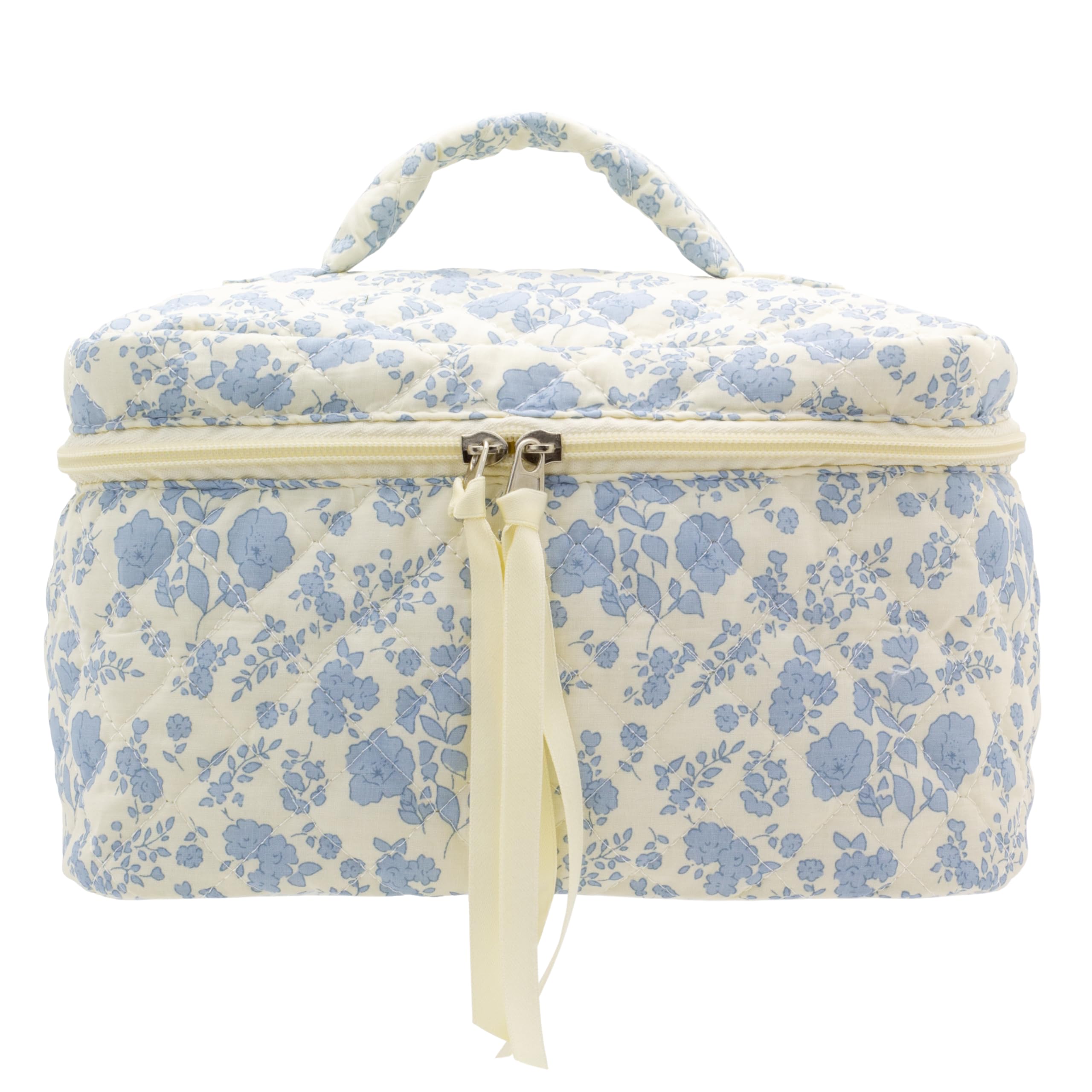 PAZIMIIK bolso maquillaje algodón exterior acolchado, organizado y elegante para viajar