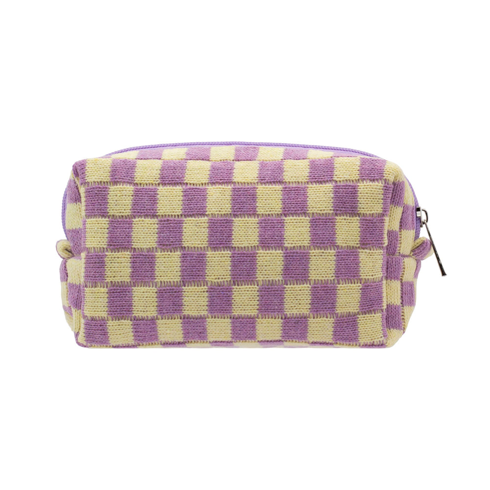 PAZIMIIK bolso maquillaje cuadros frontal, acceso rápido en viajes.