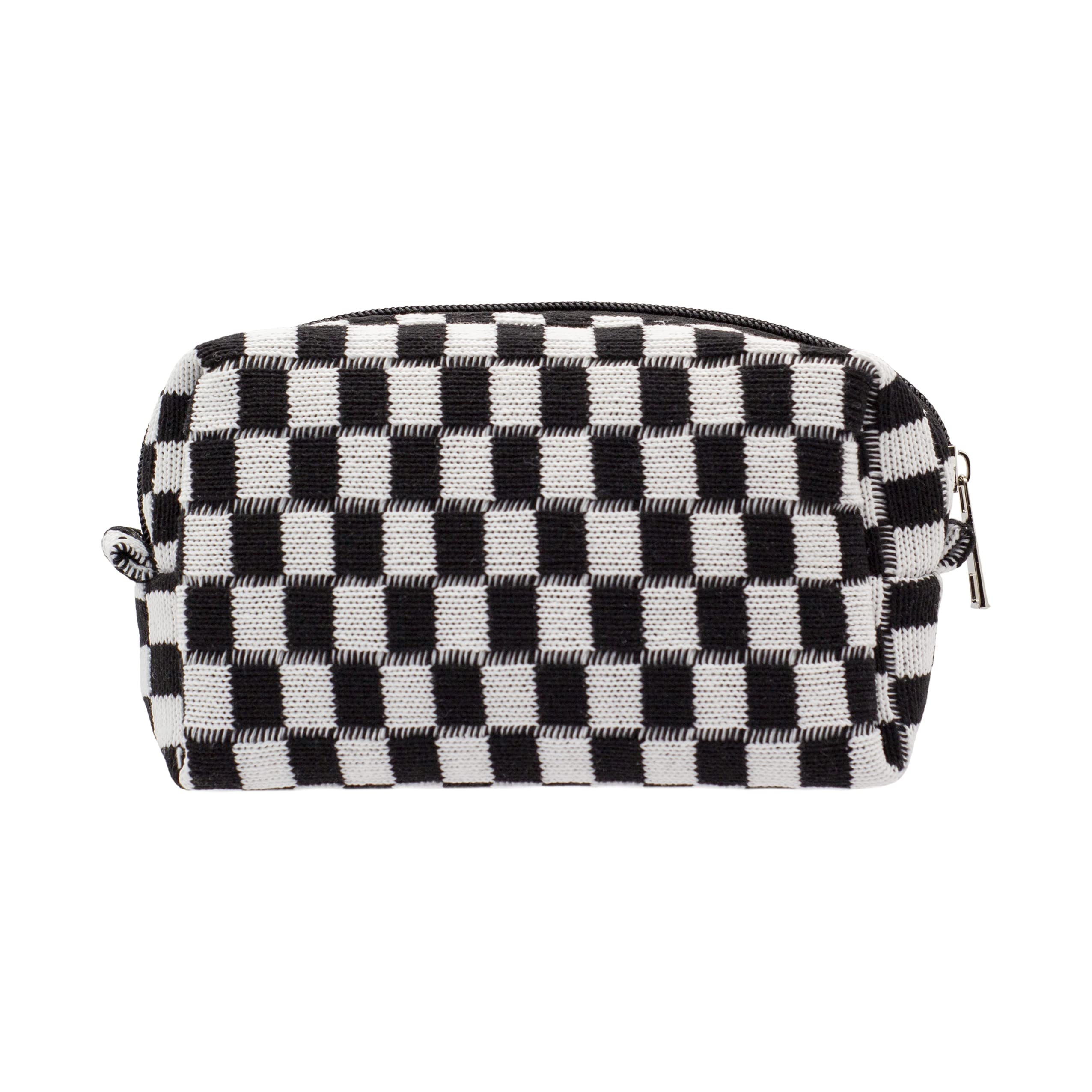 PAZIMIIK bolso maquillaje con diseño de cuadros, ideal para viajar y organizar productos