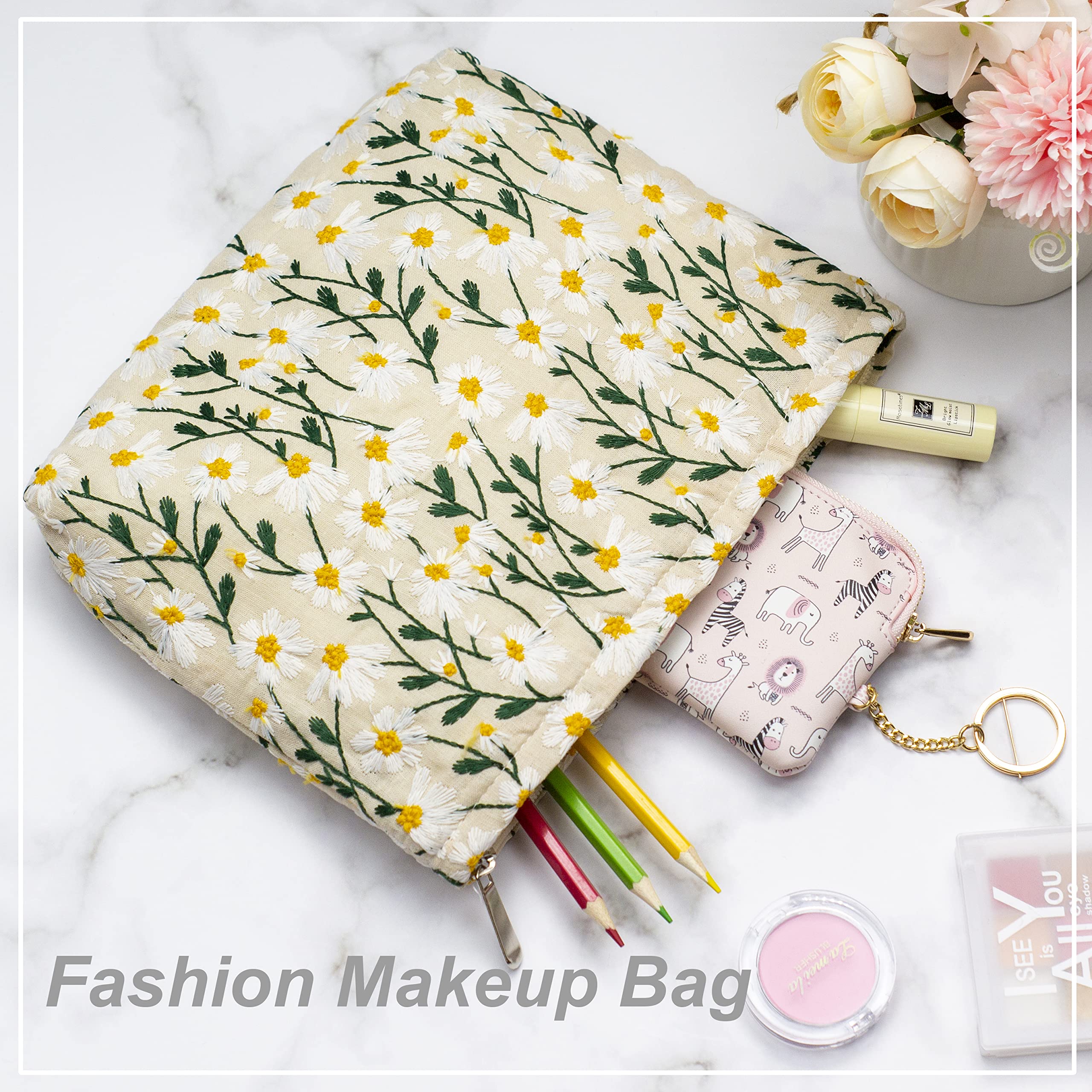 PAZIMIIK bolso de maquillaje con gran capacidad para viaje
