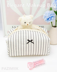 PAZIMIIK Cozy Bolso Maquillaje, interior organizado, fácil acceso a brochas.