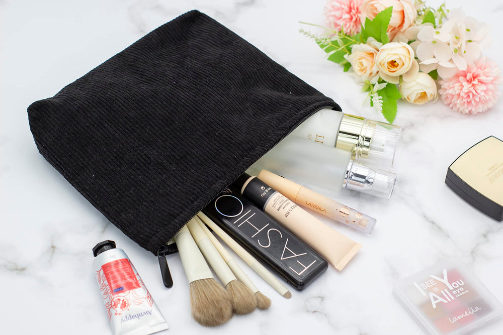 PAZIMIIK bolsa de maquillaje de viaje, tamaño compacto y funcional