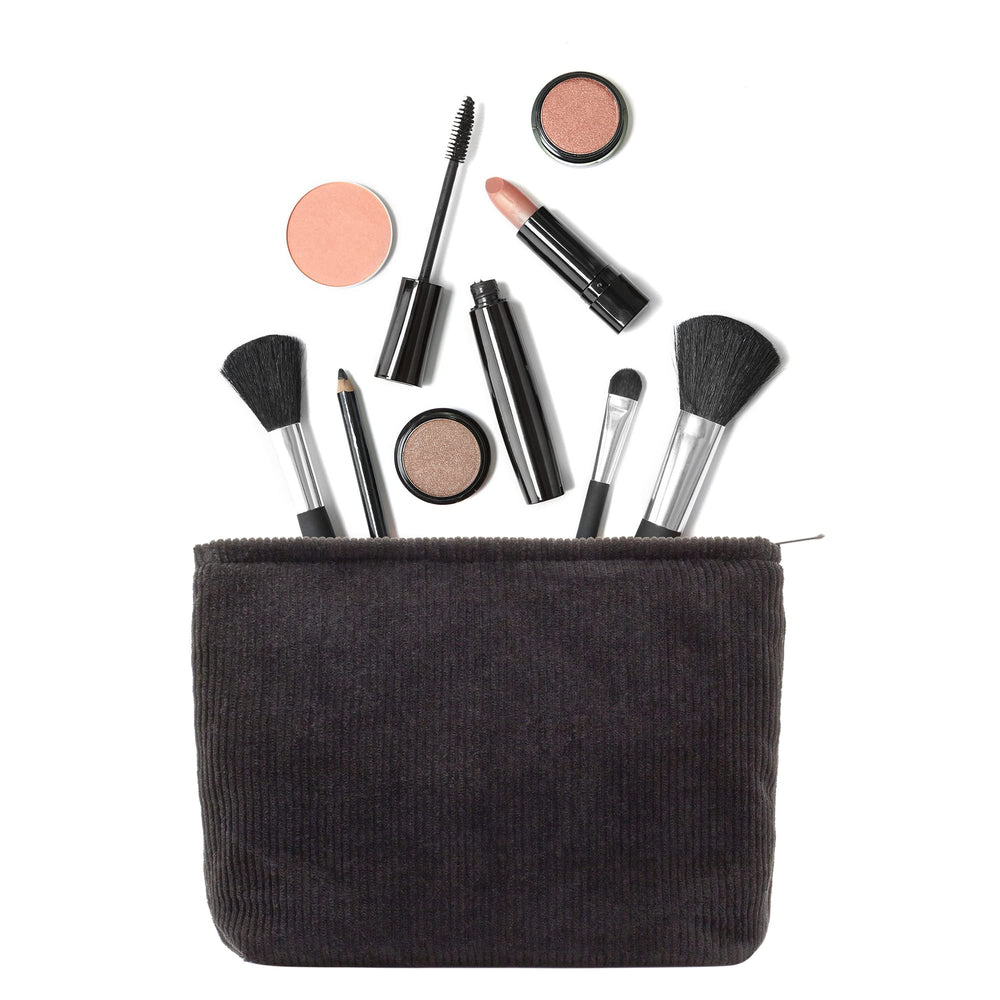 PAZIMIIK cosmetiquero grande en pana, perfecto para viajes