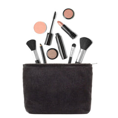 PAZIMIIK cosmetiquero grande en pana, perfecto para viajes