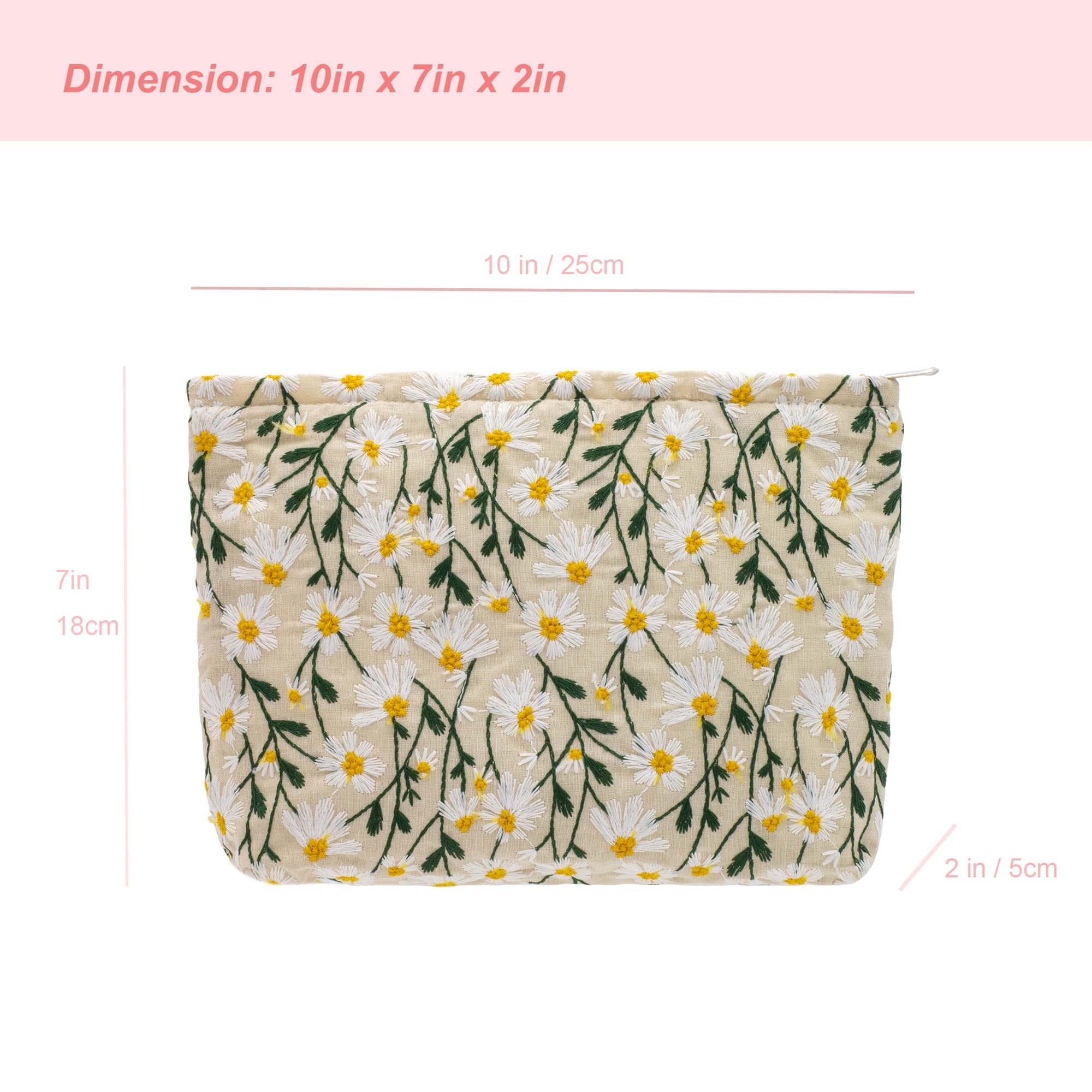 PAZIMIIK diseño Daisy blanco, estilo femenino