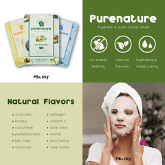 PB & JAY PurNature mascarilla acai, textura suave para piel sensible