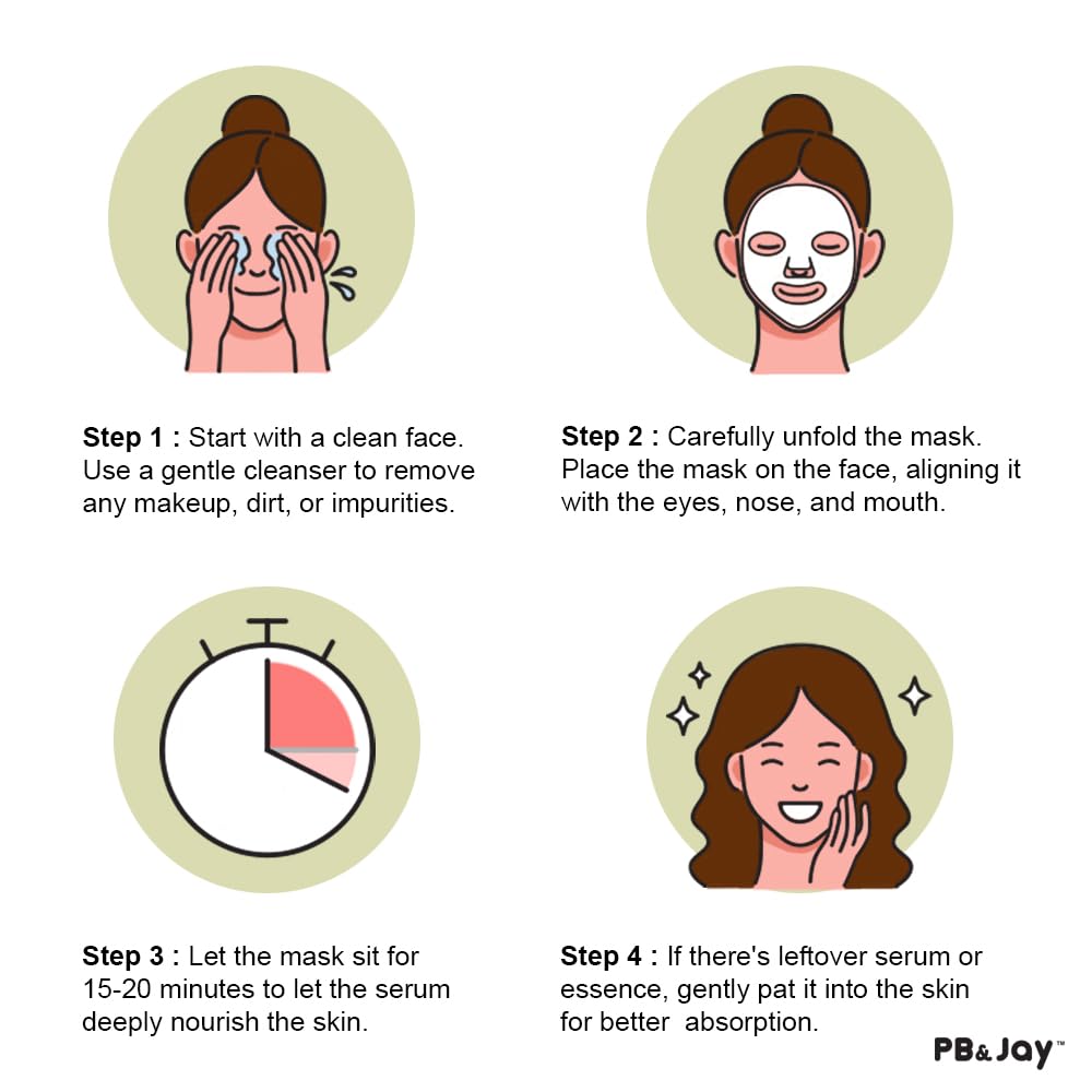 PB & JAY PurNature textura hidratante en mascarilla facial