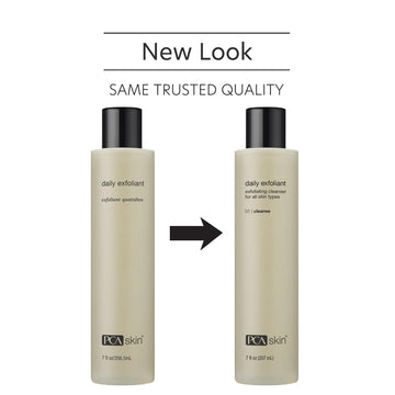 PCA SKIN limpiador exfoliante con textura cremosa para piel sensible.