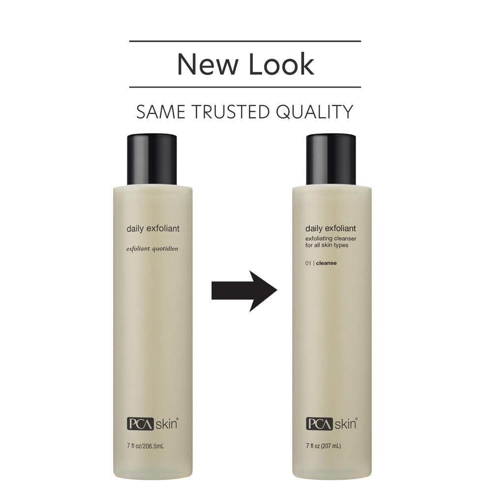 PCA SKIN limpiador exfoliante con textura cremosa para piel sensible.
