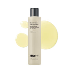 PCA SKIN limpiador facial en botella, limpieza diaria para piel grasa.