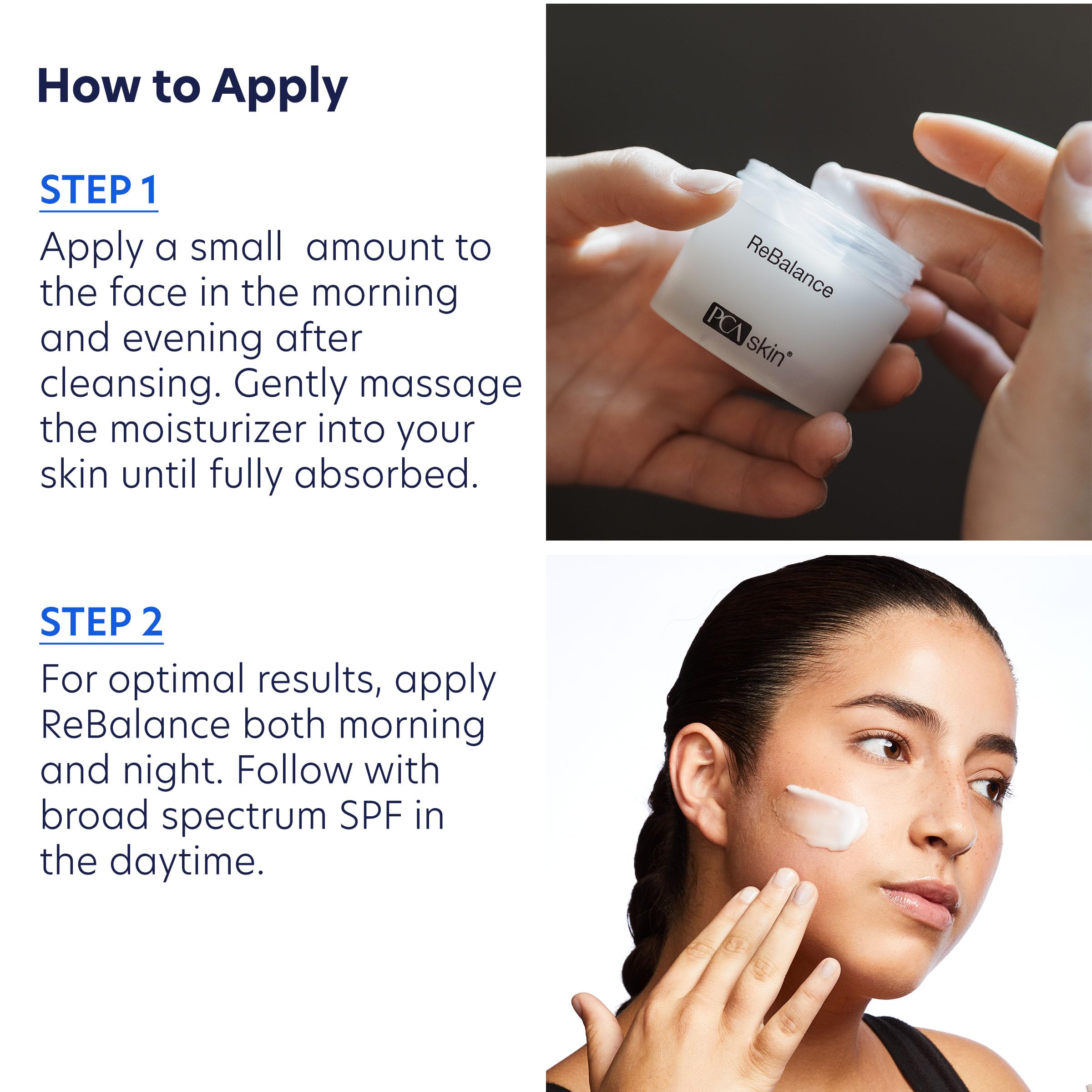 PCA SKIN ReBalance textura ligera que se absorbe rápidamente