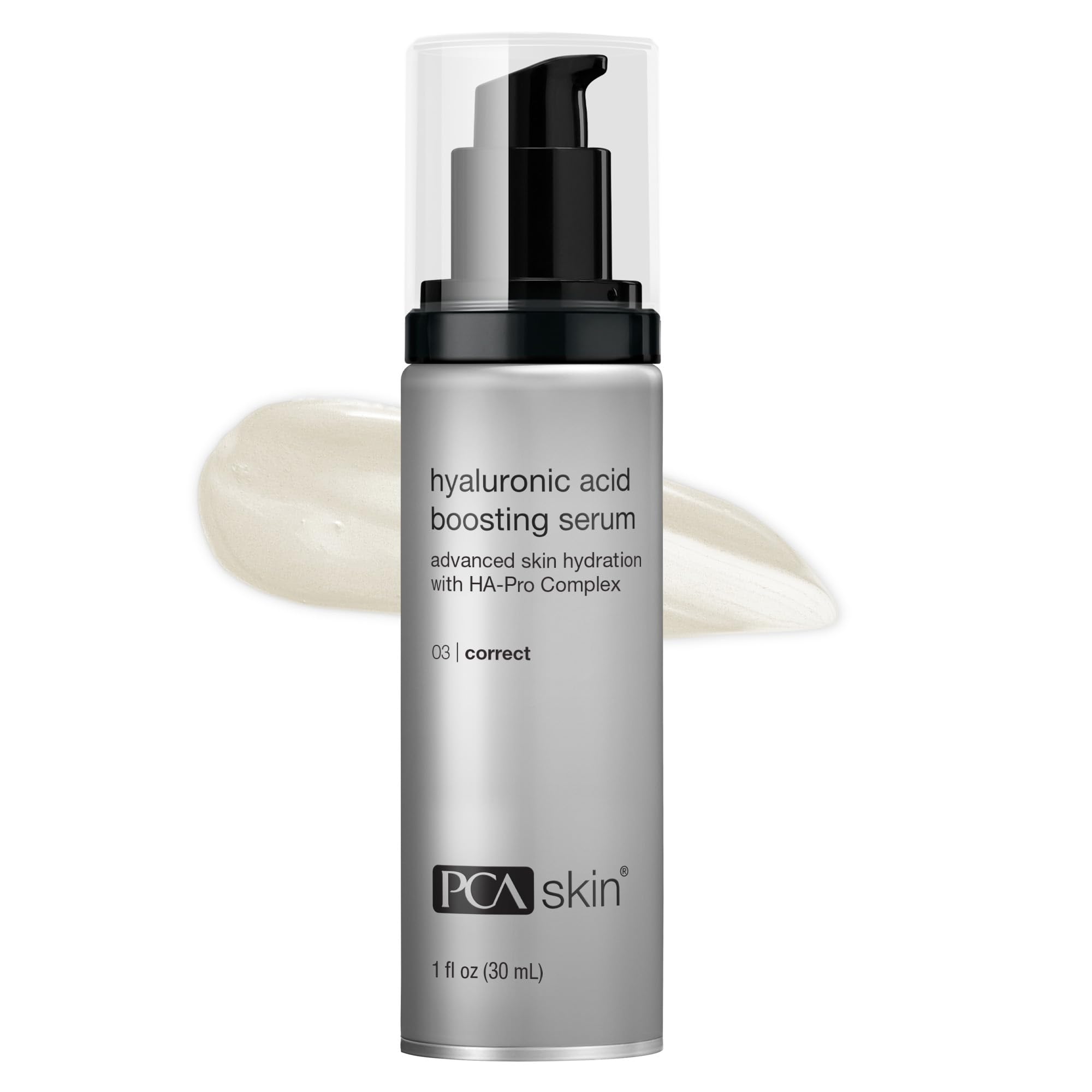 PCA SKIN serum hylunaric en frasco con bomba para hidratación instantánea