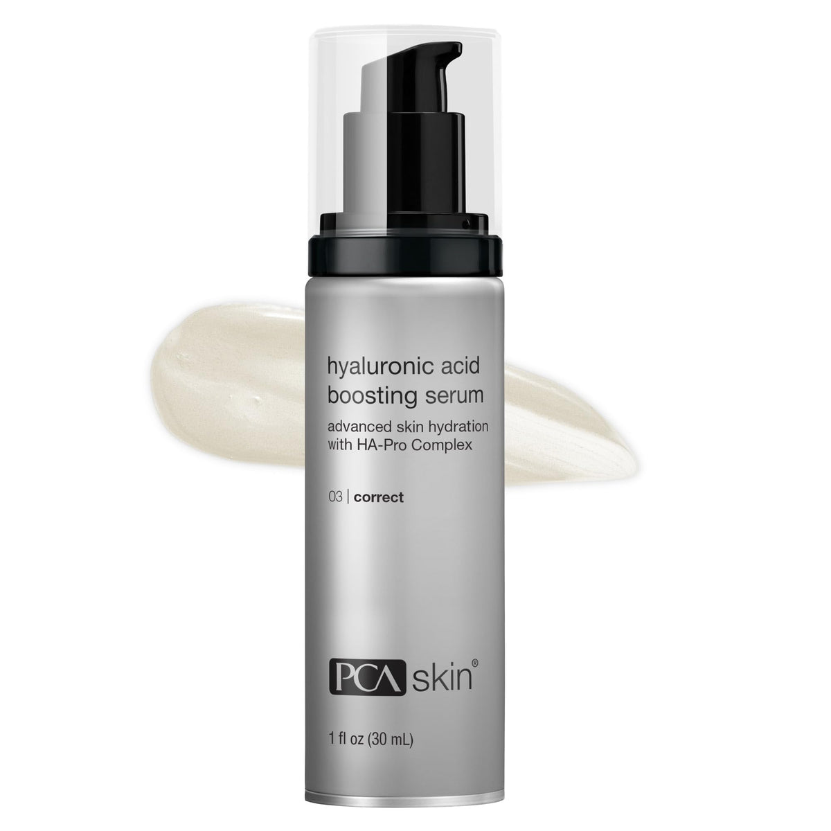PCA SKIN serum hylunaric en frasco con bomba para hidratación instantánea
