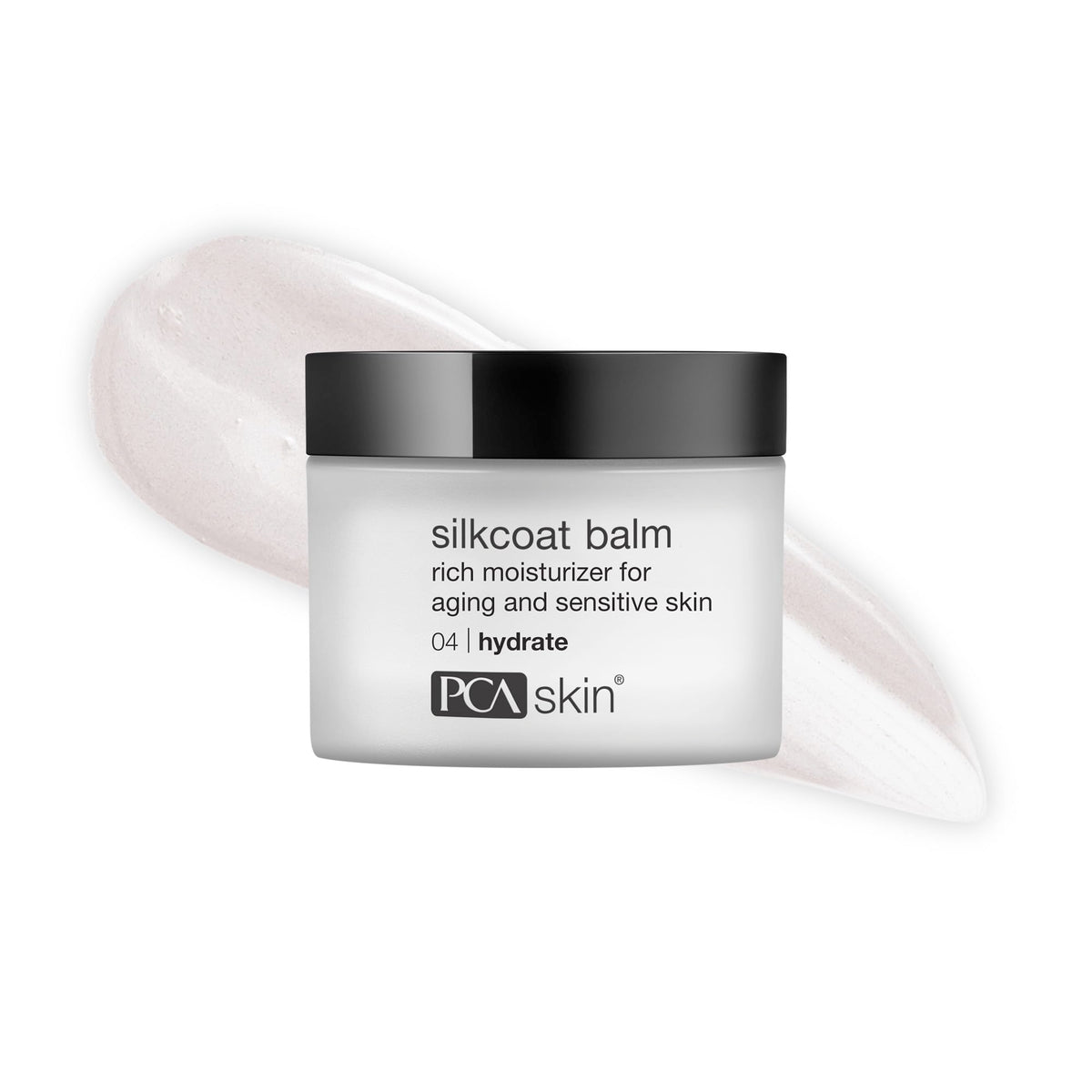 PCA SKIN Silkcoat crème visage dans son pot, texture soyeuse et hydratante.