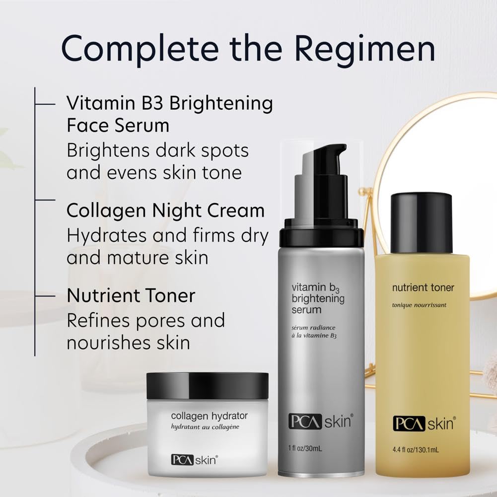 PCA SKIN Vitamin B3 Brightening Serum ofrece tono más uniforme.