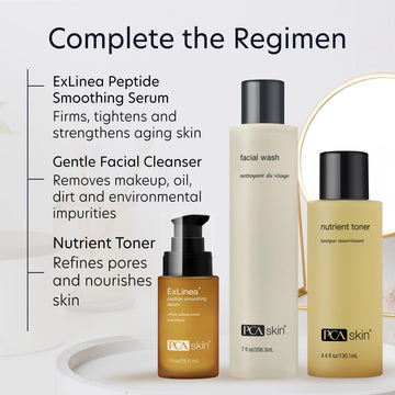Empaque de PCA SKIN ExLinea en caja elegante.
