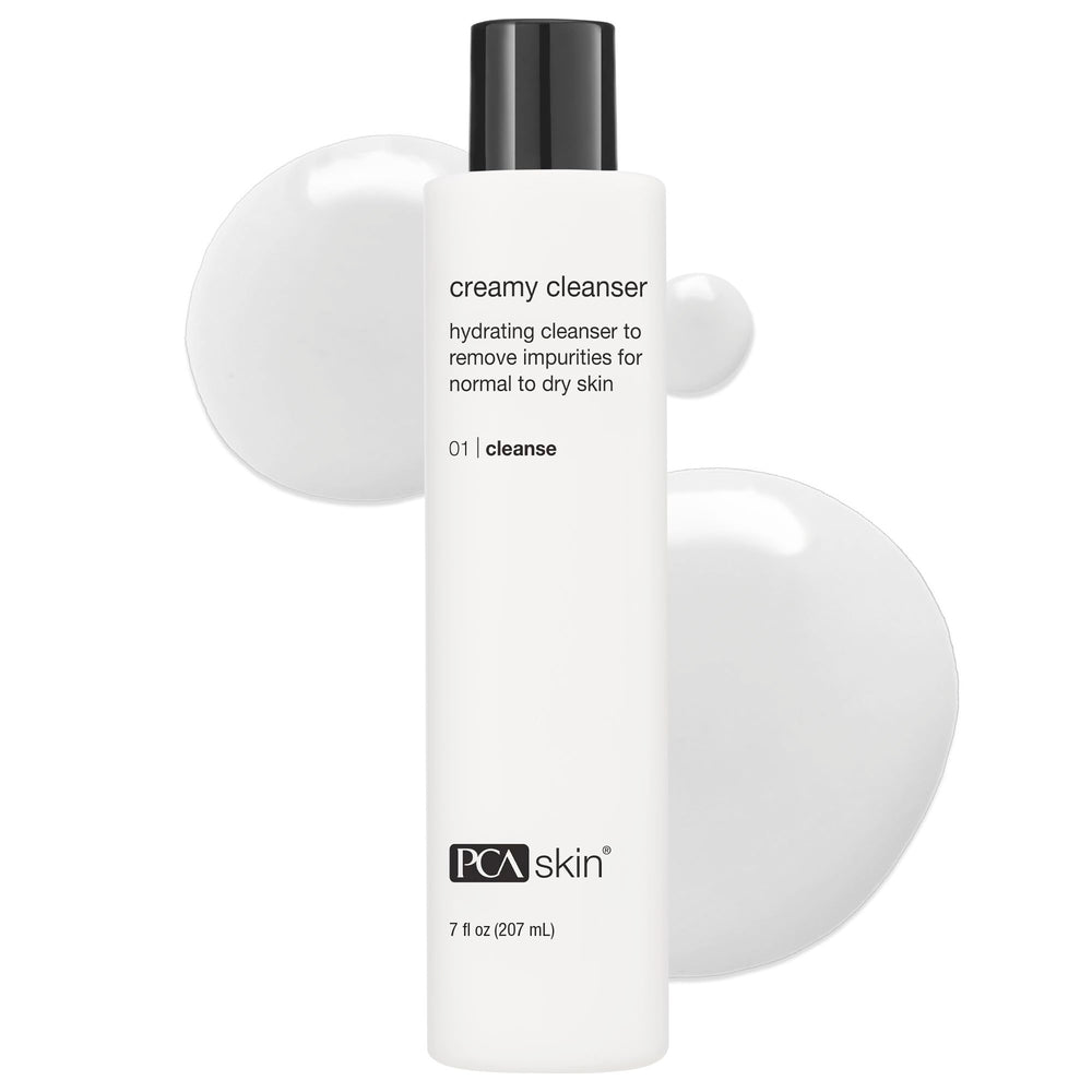 PCA SKIN limpiador facial cremoso en botella, limpia suavemente la piel